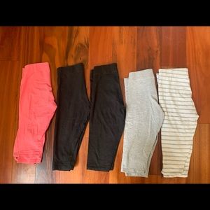 5 pairs of Boden girls' cropped leggings